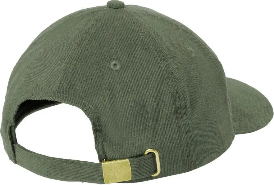 Port Authority C973 Light Corduroy Dad Cap - Olive Green - one Size Fits Most
