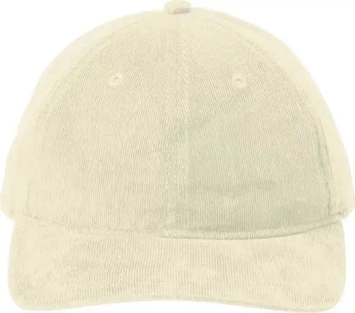 Port Authority C973 Light Corduroy Dad Cap - Stone - Osfa