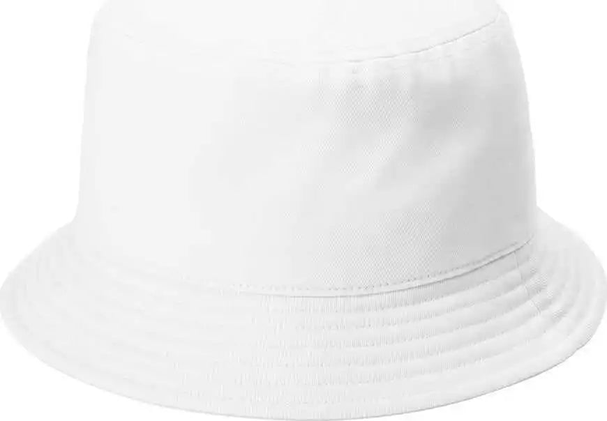 Port Authority C976 Twill Short Brim Bucket Hat - White - S/m