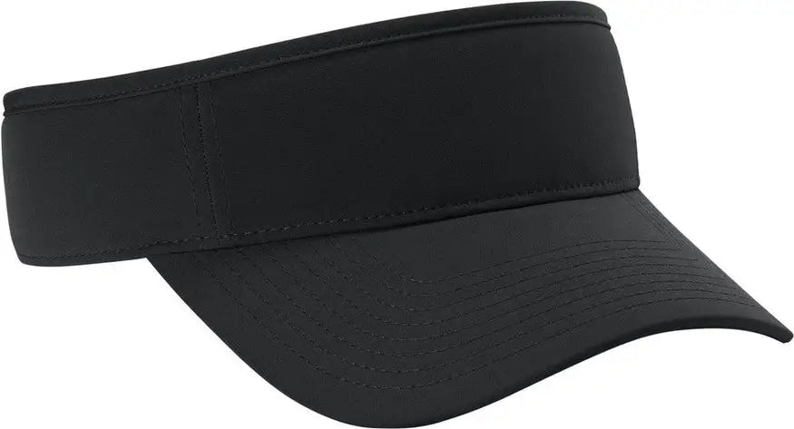 Port Authority C983 Poly Visor - Black - Adult Osfa