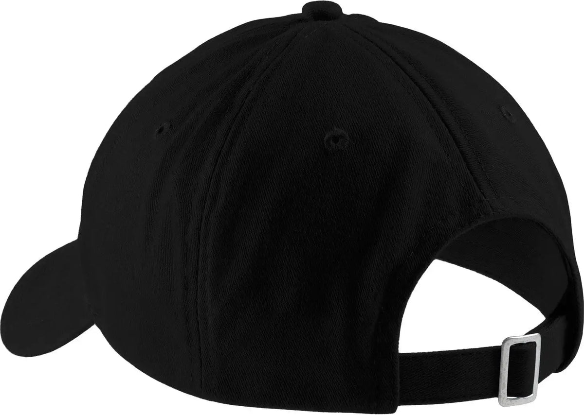 Port Authority Cp77 Brushed Twill Low Profile Cap - Black - one Size Fits Most