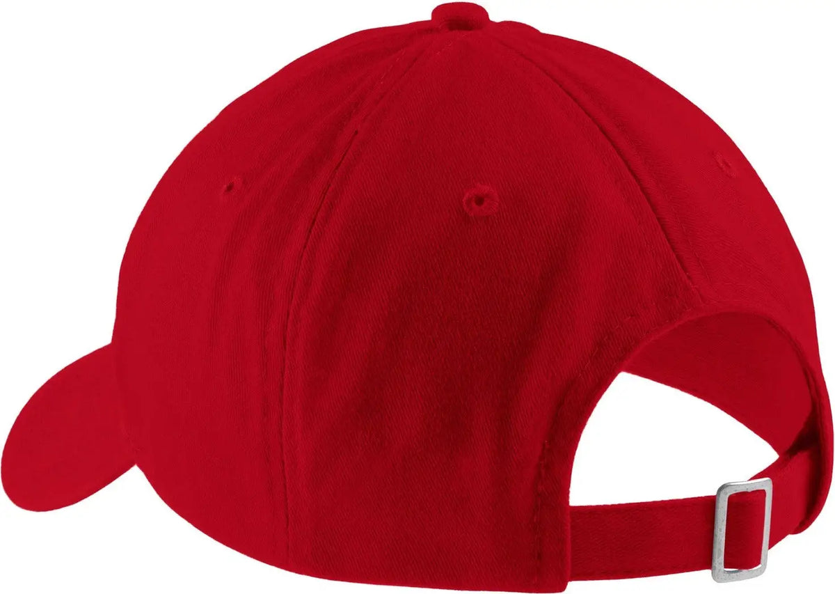 Port Authority Cp77 Brushed Twill Low Profile Cap - Red - one Size Fits Most