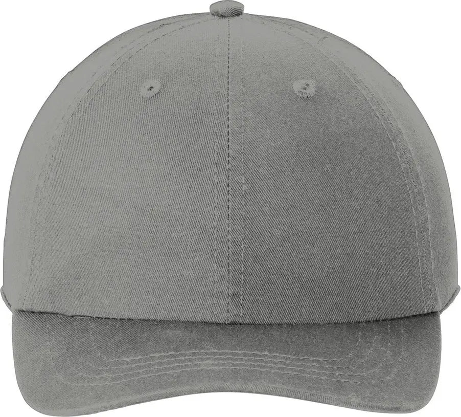 Port Authority Cp78 Washed Twill Cap - Deep Smoke - one Size Fits Most