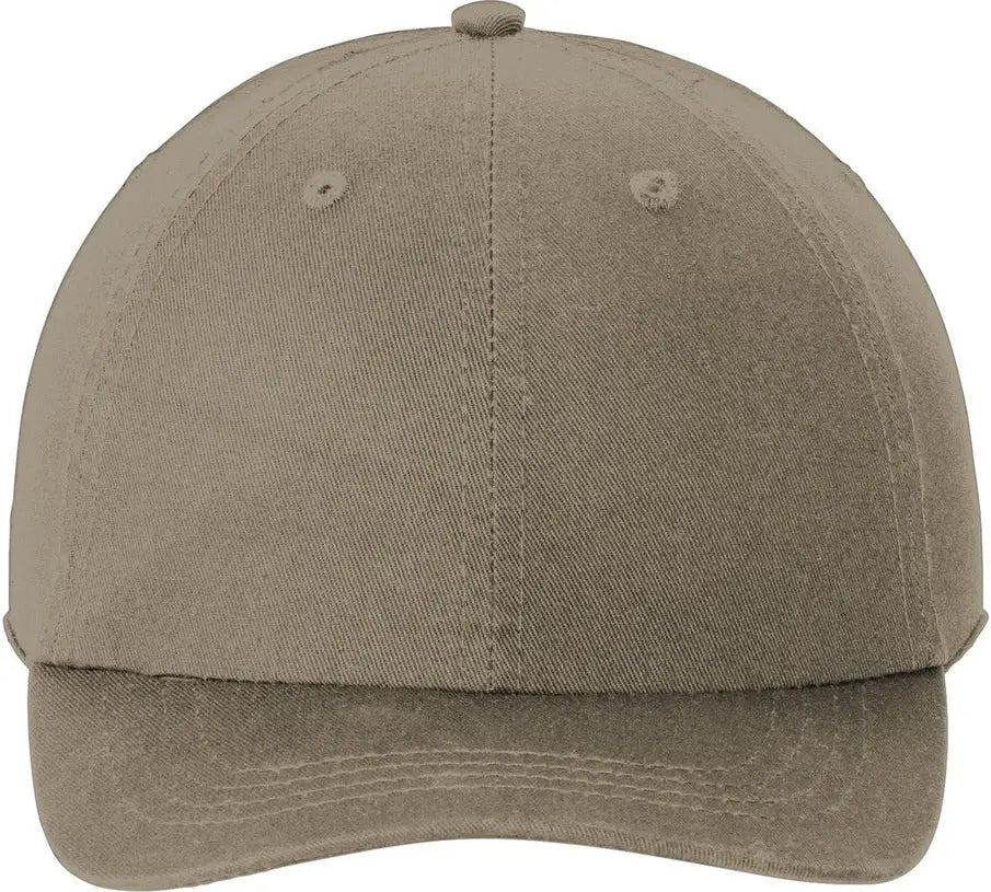 Port Authority Cp78 Washed Twill Cap - Khaki - one Size Fits Most