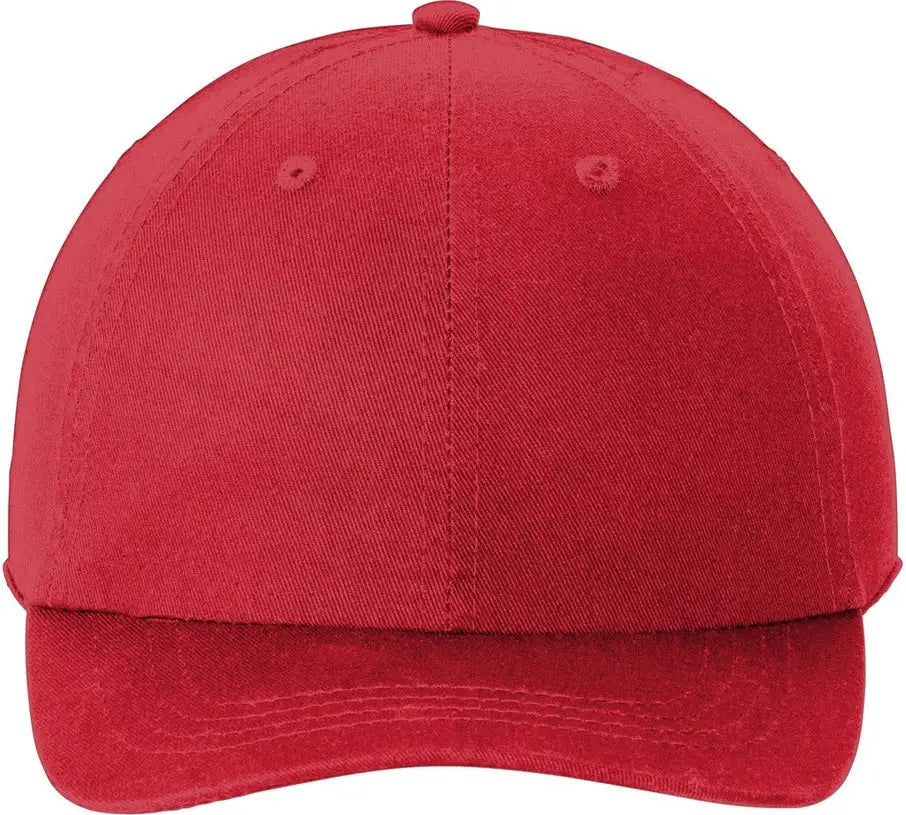Port Authority Cp78 Washed Twill Cap - Red - one Size Fits Most