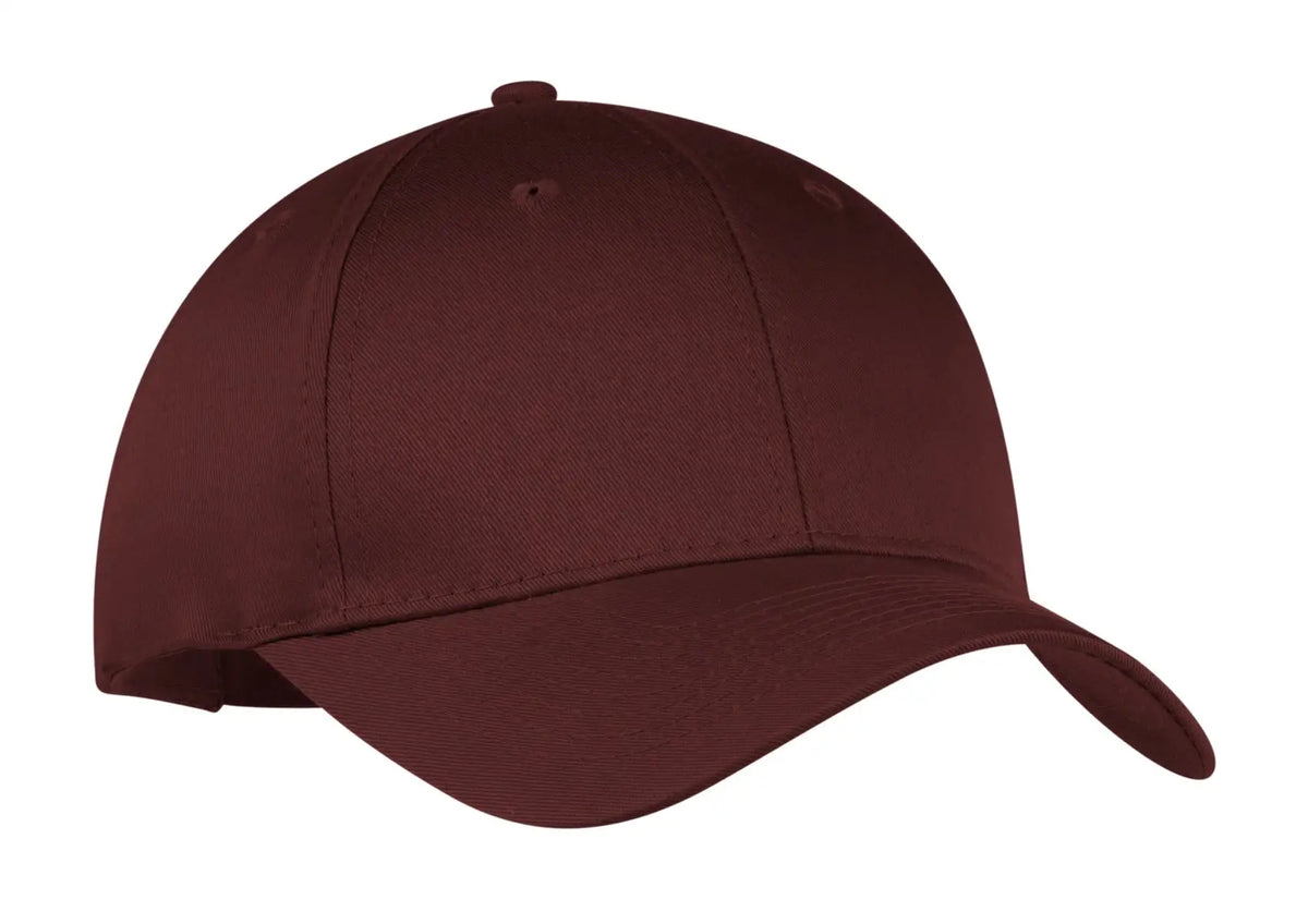 Port Authority Cp80 Six-panel Twill Cap - Maroon - one Size Fits Most