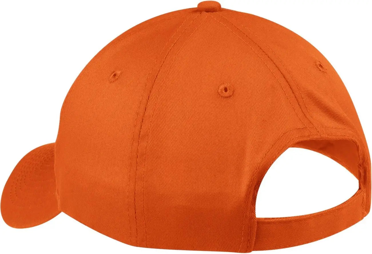Port Authority Cp80 Six-panel Twill Cap - Orange - one Size Fits Most
