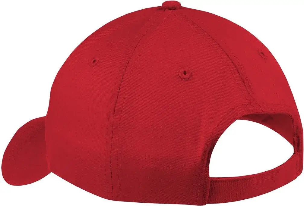 Port Authority Cp80 Six-panel Twill Cap - True Red - one Size Fits Most