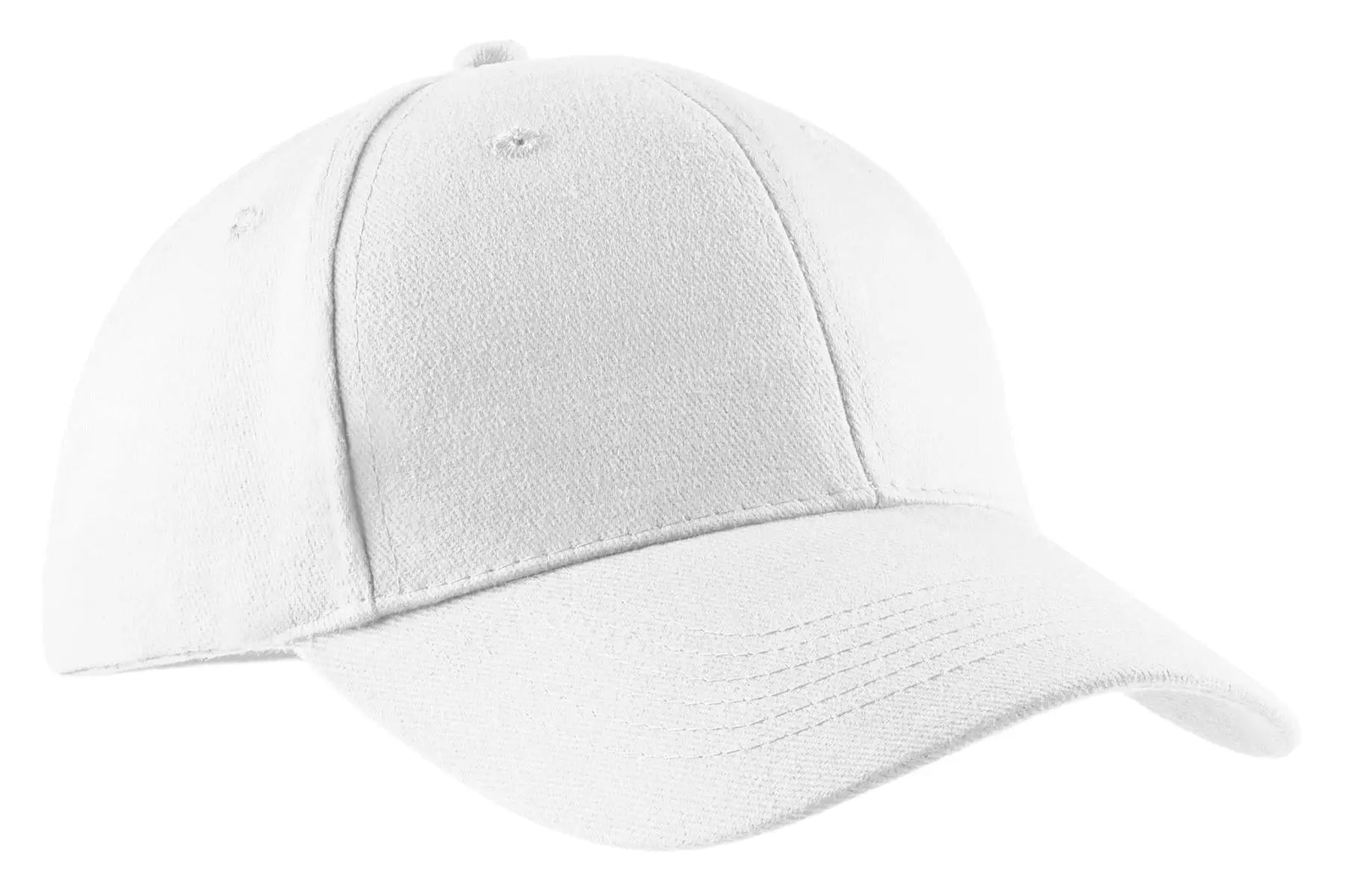 Port Authority Cp82 Brushed Twill Cap - White - one Size Fits Most