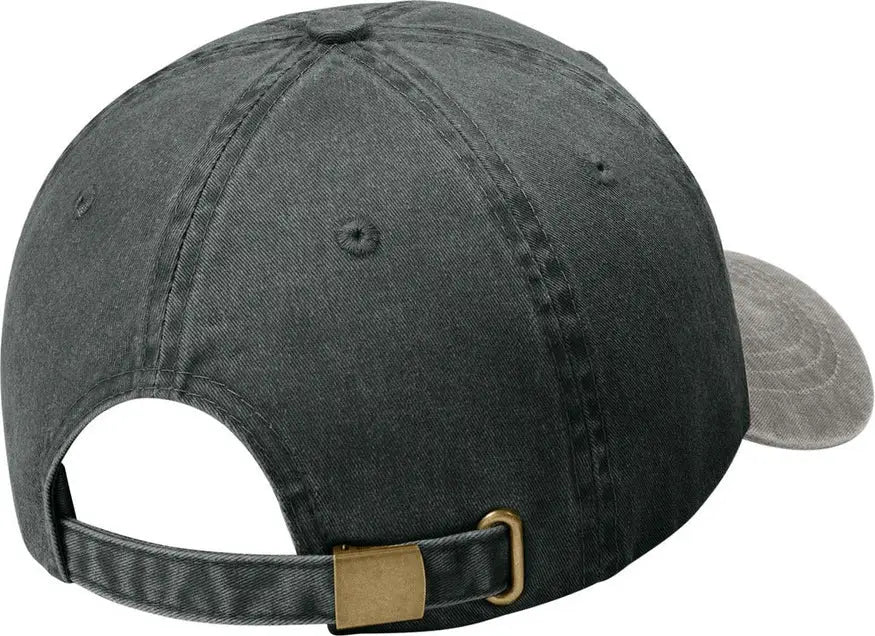 Port Authority Cp83 Two-tone Pigment-dyed Cap - Black Pebble
