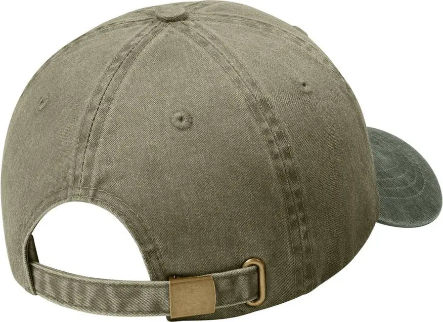 Port Authority Cp83 Two-tone Pigment-dyed Cap - Khaki Hunter