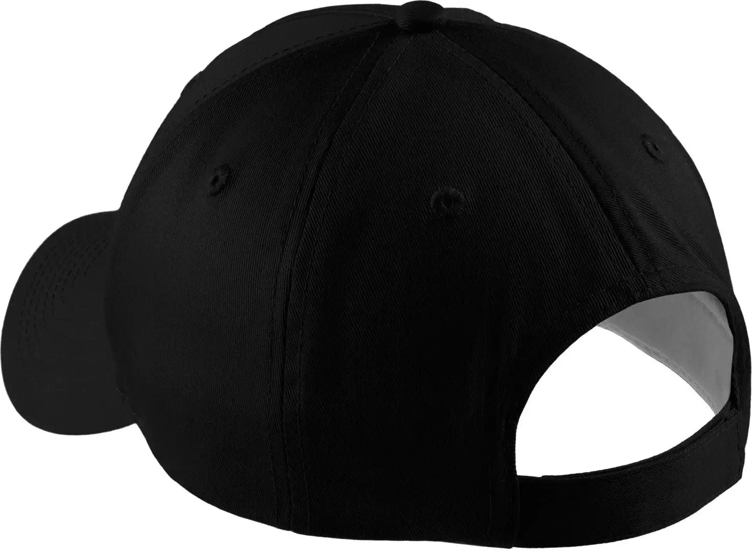 Port Authority Cp86 Five-panel Twill Cap - Black - one Size Fits Most