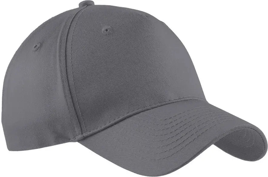 Port Authority Cp86 Five-panel Twill Cap - Charcoal - one Size Fits Most