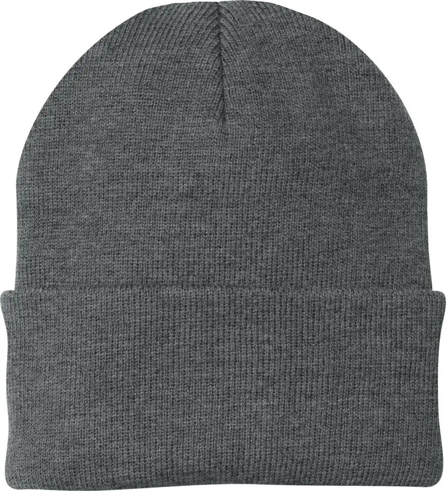 Port Authority Cp90 Knit Beanie Cap - Athletic Oxford - one Size Fits Most