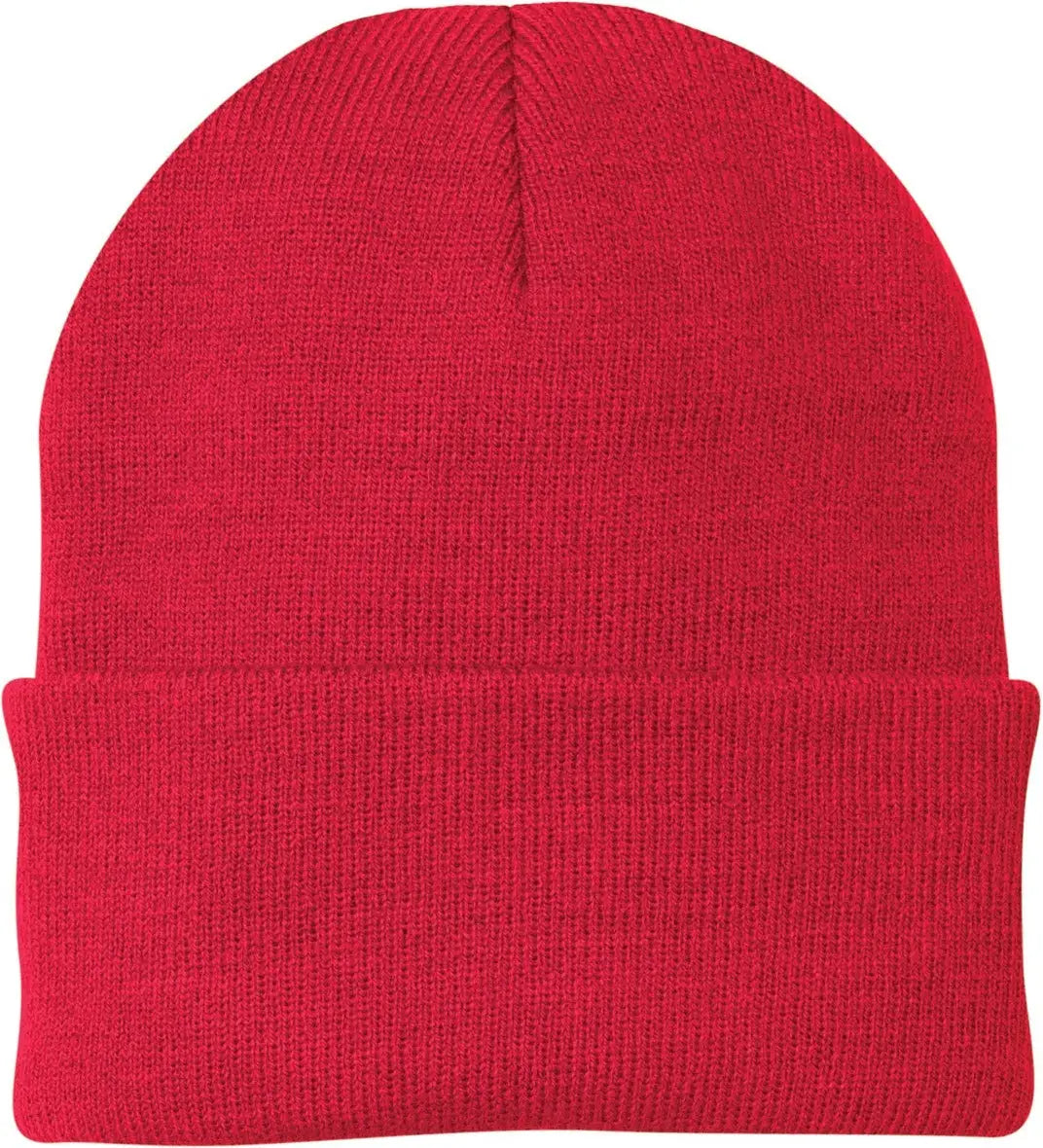 Port Authority Cp90 Knit Beanie Cap - Athletic Red - one Size Fits Most