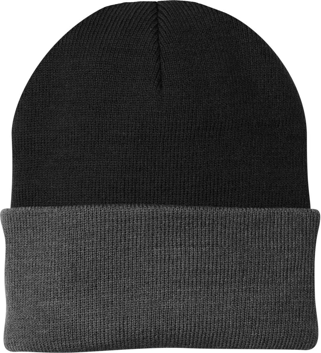 Port Authority Cp90 Knit Beanie Cap - Black Athletic Oxford
