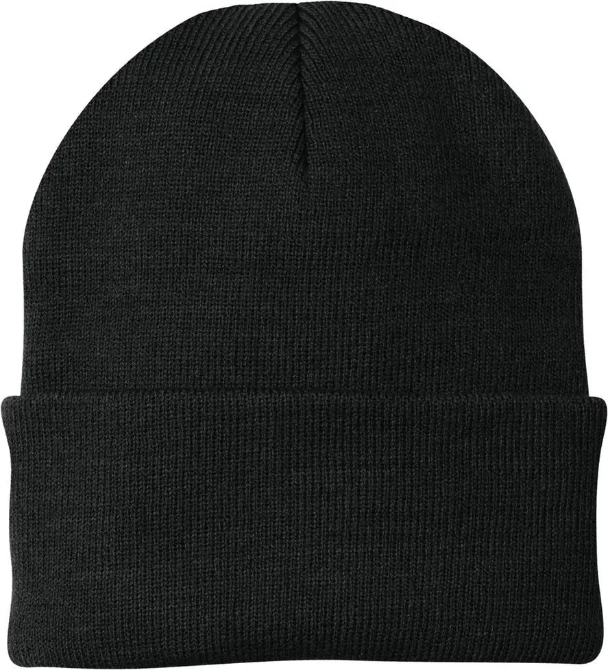 Port Authority Cp90 Knit Beanie Cap - Black - one Size Fits Most