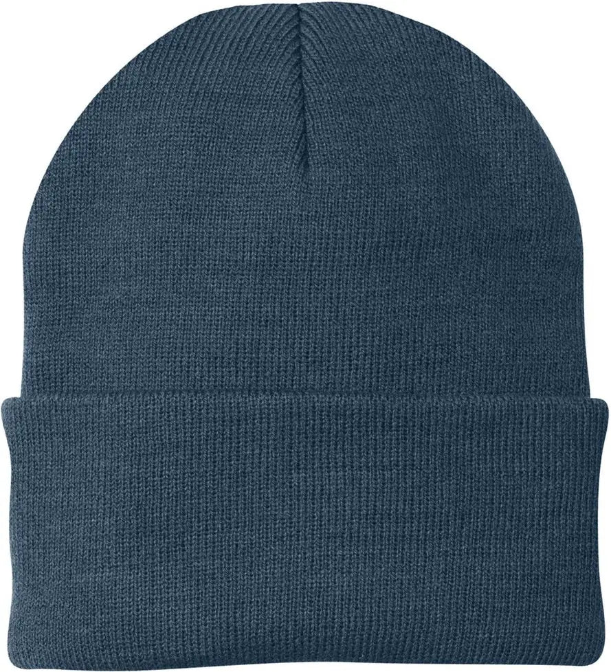 Port Authority Cp90 Knit Beanie Cap - Millennium Blue - one Size Fits Most