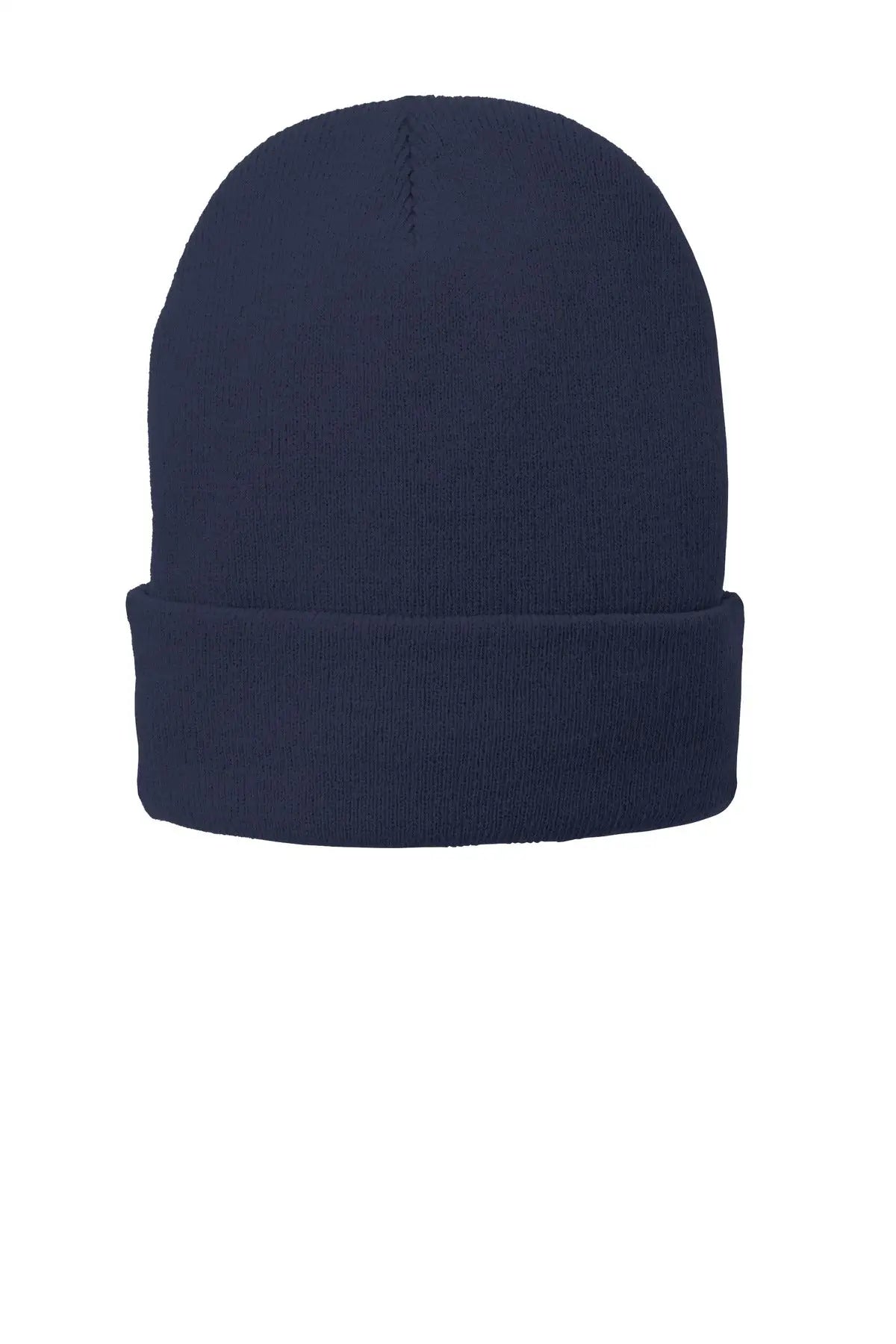 Port Authority Cp90l Fleece-lined Knit Beanie Cap - Navy