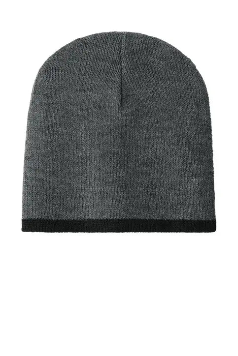 Port Authority Cp91 Beanie Cap - Athletic Oxford Black - Oxford/ / one Size Fits Most