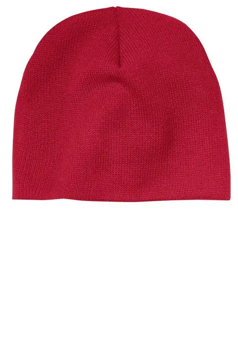 Port Authority Cp91 Beanie Cap - Athletic Red - one Size Fits Most