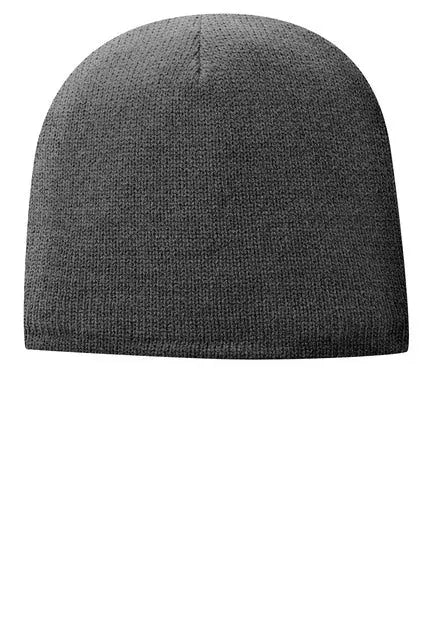 Port Authority Cp91l Fleece-lined Beanie Cap - Athletic Oxford - one Size Fits Most
