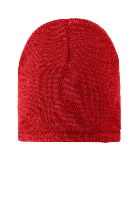 Port Authority Cp91l Fleece-lined Beanie Cap - Athletic Red - one Size Fits Most