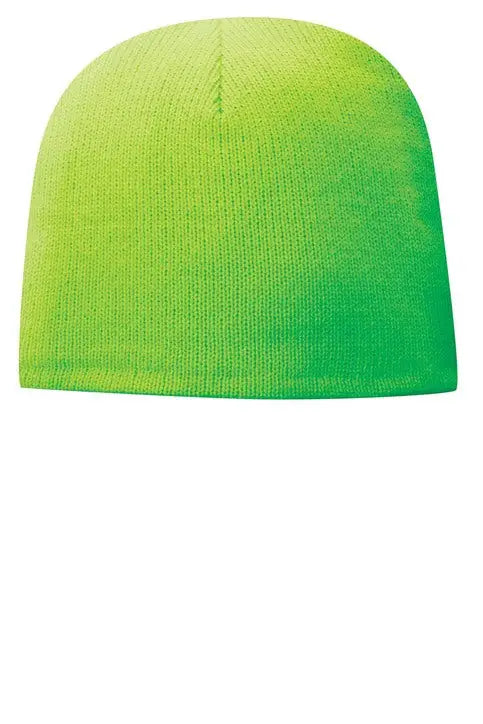 Port Authority Cp91l Fleece-lined Beanie Cap - Neon Green