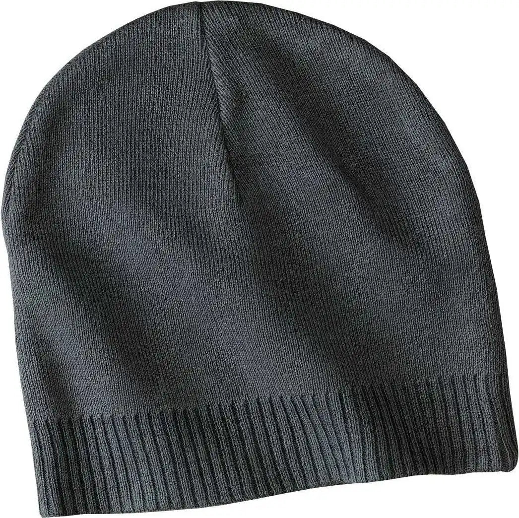 Port Authority Cp95 100% Cotton Beanie - Graphite - Dark Gray / one Size Fits Most