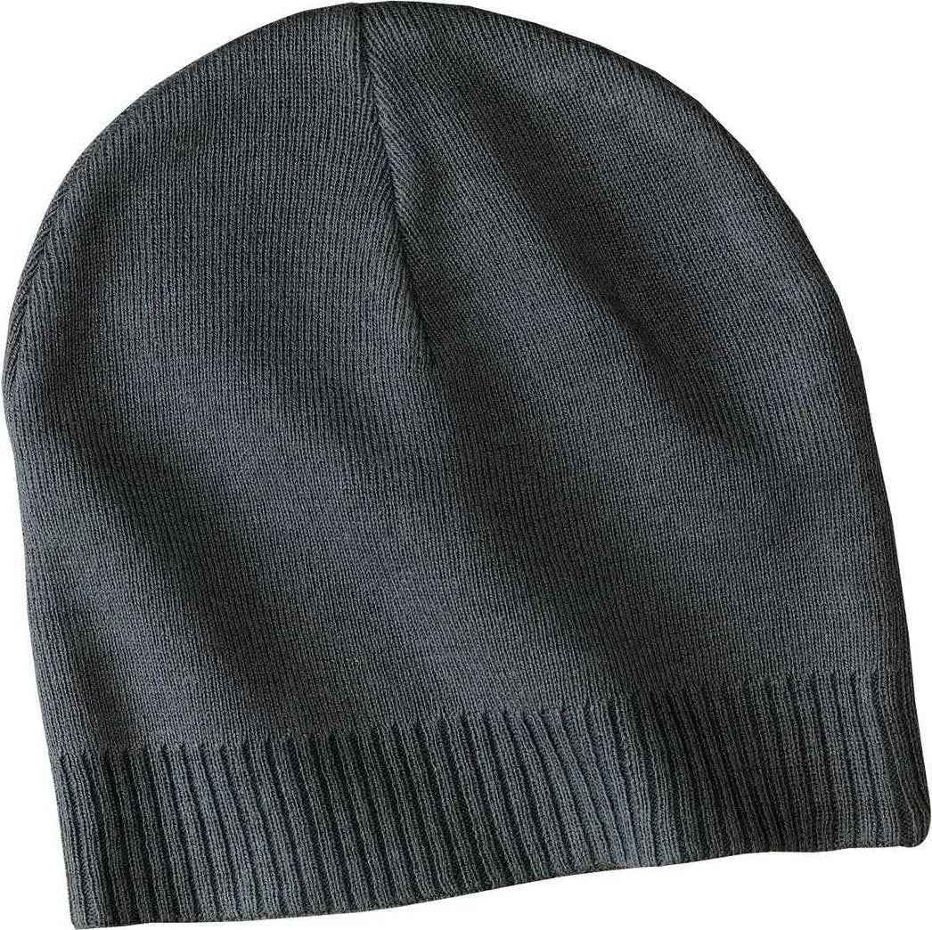Port Authority Cp95 100% Cotton Beanie - Graphite - Dark Gray / one Size Fits Most