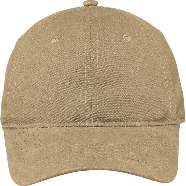 Port Authority Cp96 Soft Brushed Canvas Cap - Khaki - one Size Fits Most