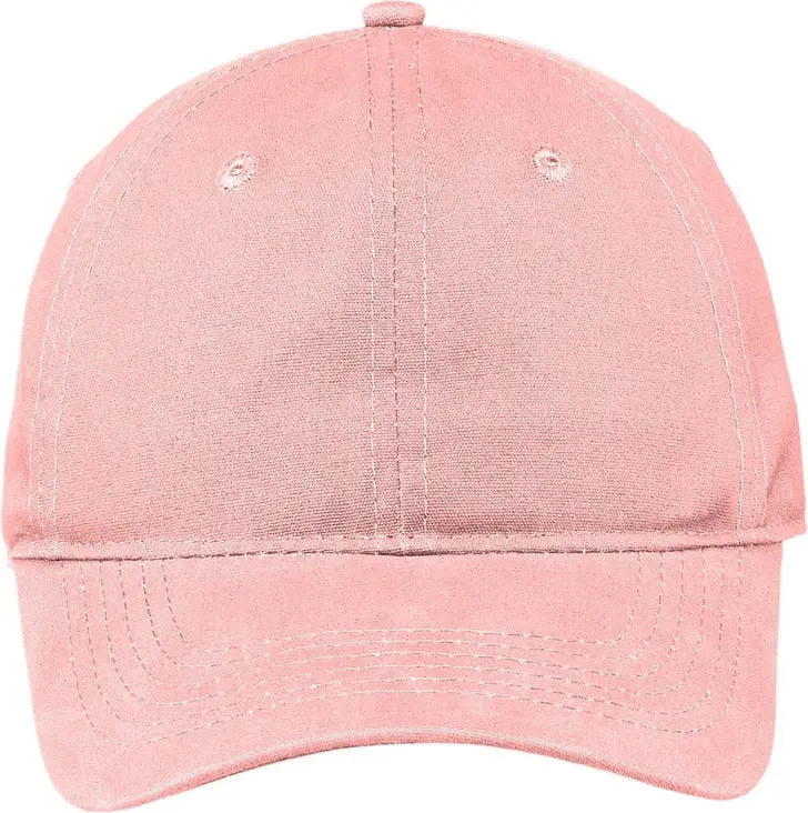 Port Authority Cp96 Soft Brushed Canvas Cap - Light Pink - one Size Fits Most