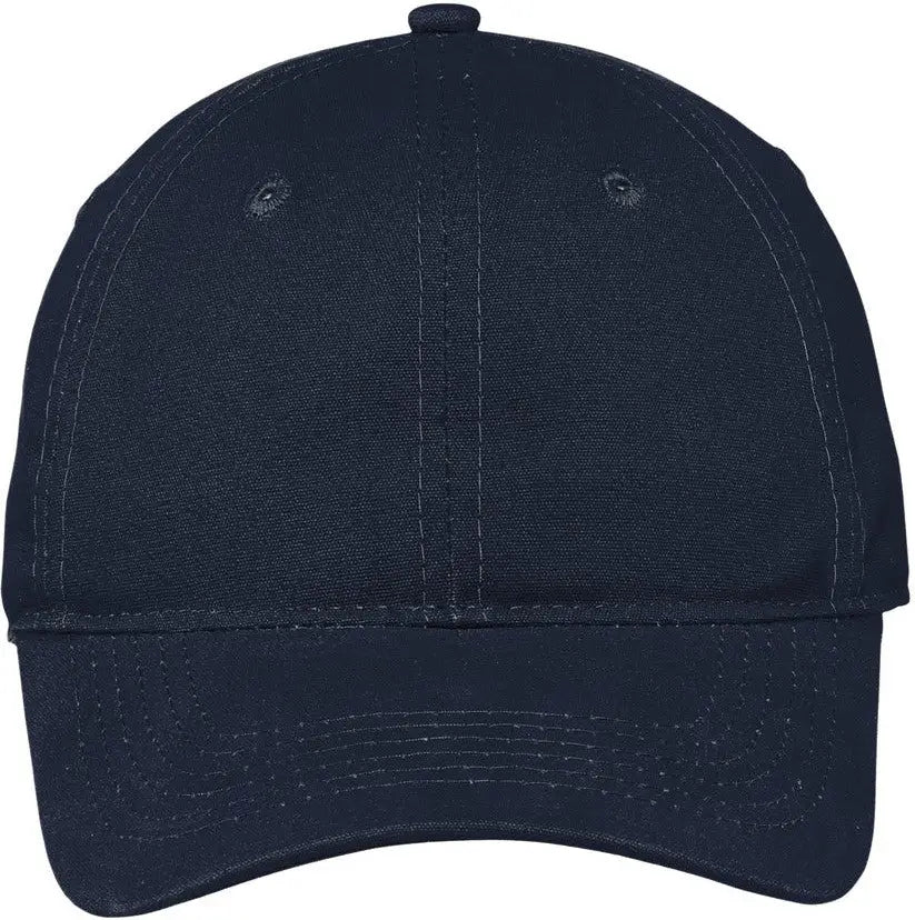 Port Authority Cp96 Soft Brushed Canvas Cap - Navy - one Size Fits Most