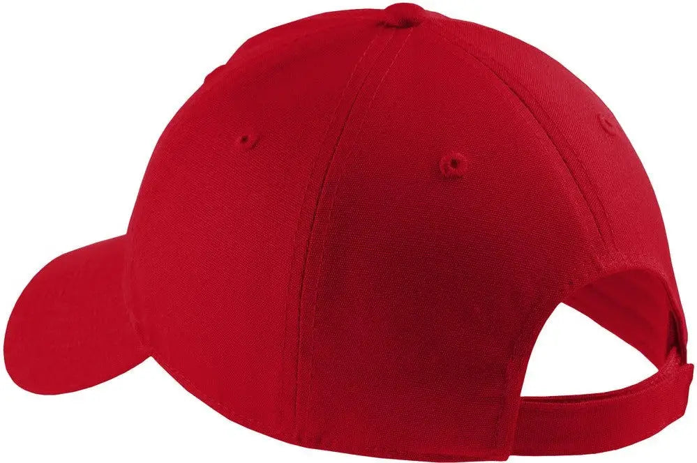 Port Authority Cp96 Soft Brushed Canvas Cap - Red - one Size Fits Most