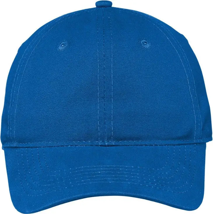 Port Authority Cp96 Soft Brushed Canvas Cap - Royal - one Size Fits Most