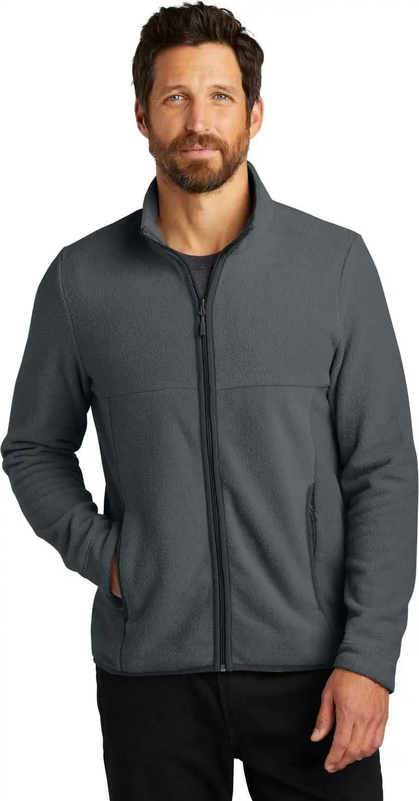 Port Authority F110 Connection Fleece Jacket - Charcoal