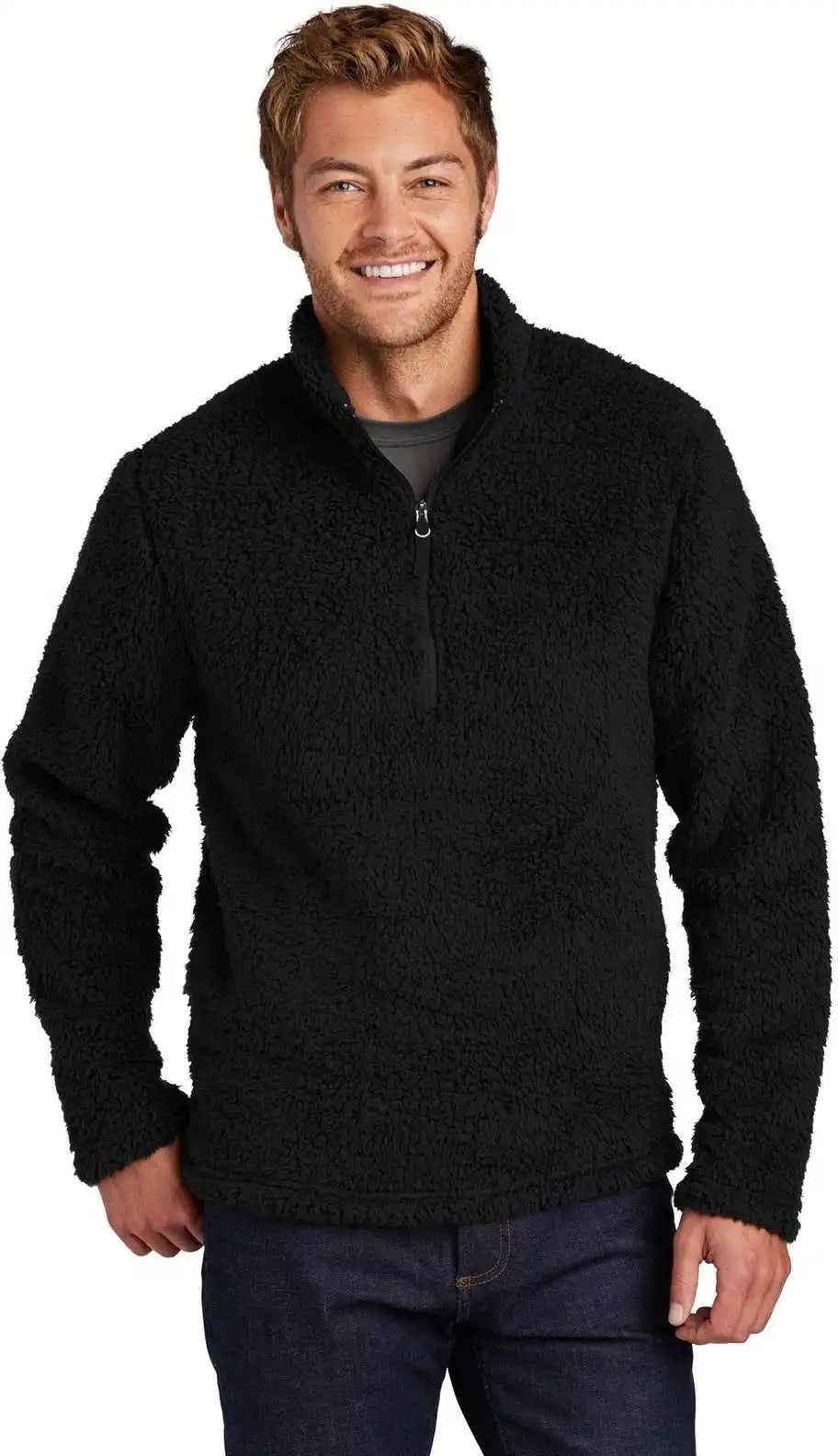 Port Authority F130 Cozy 1/4-zip Fleece - Black