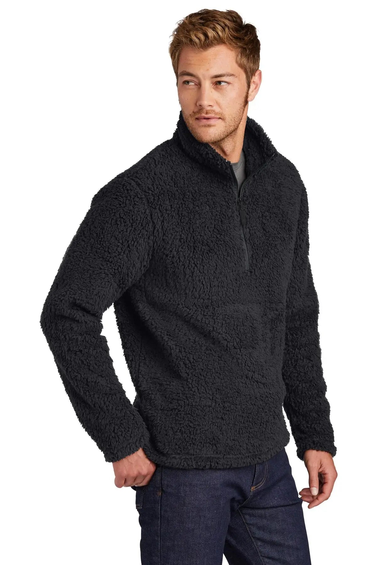 Port Authority F130 Cozy 1/4-zip Fleece - Charcoal
