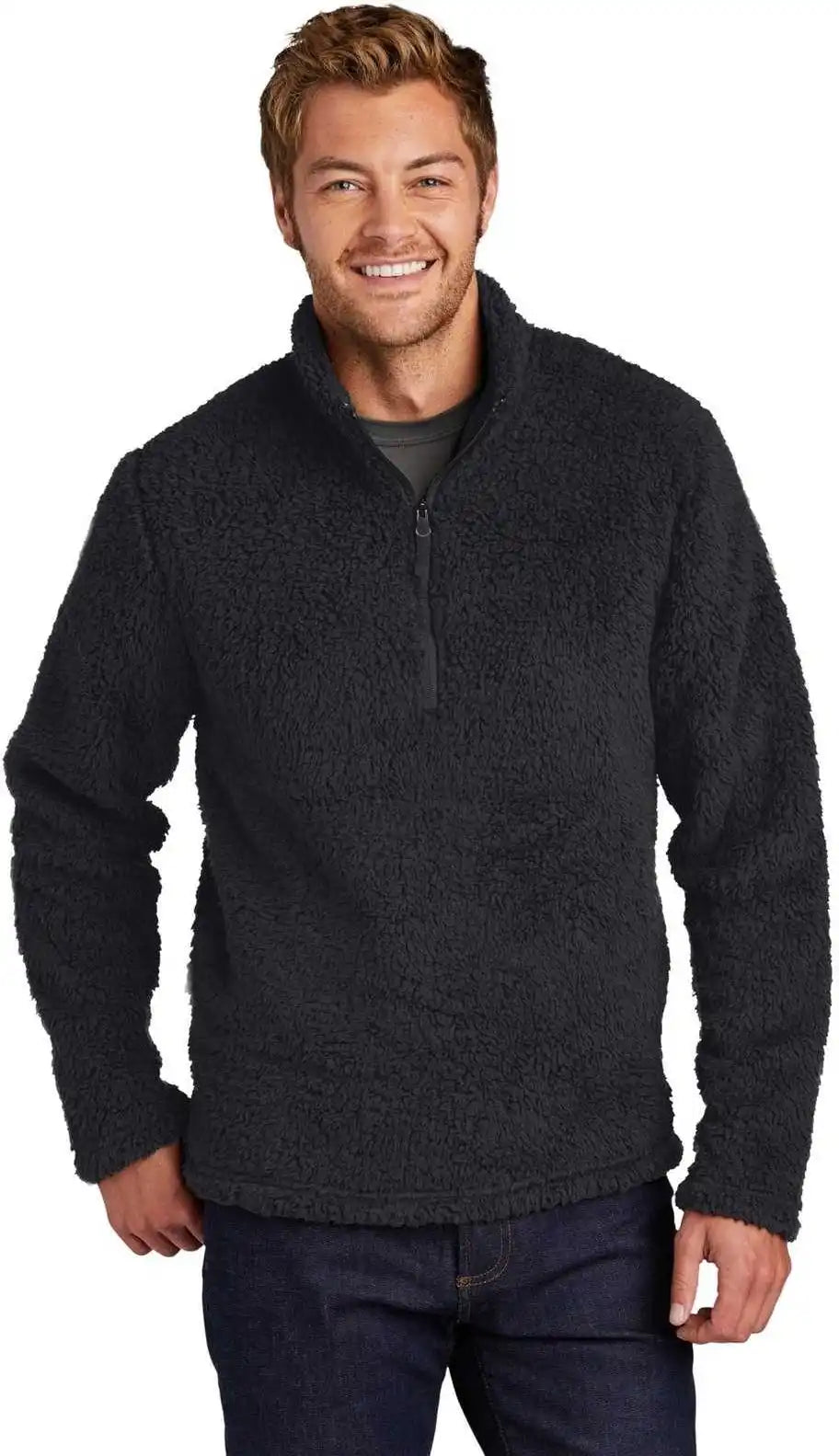 Port Authority F130 Cozy 1/4-zip Fleece - Charcoal