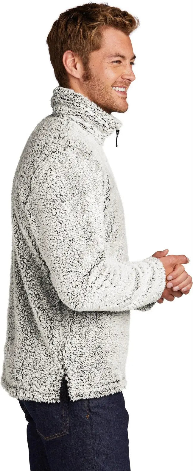 Port Authority F130 Cozy 1/4-zip Fleece - Gray Heather
