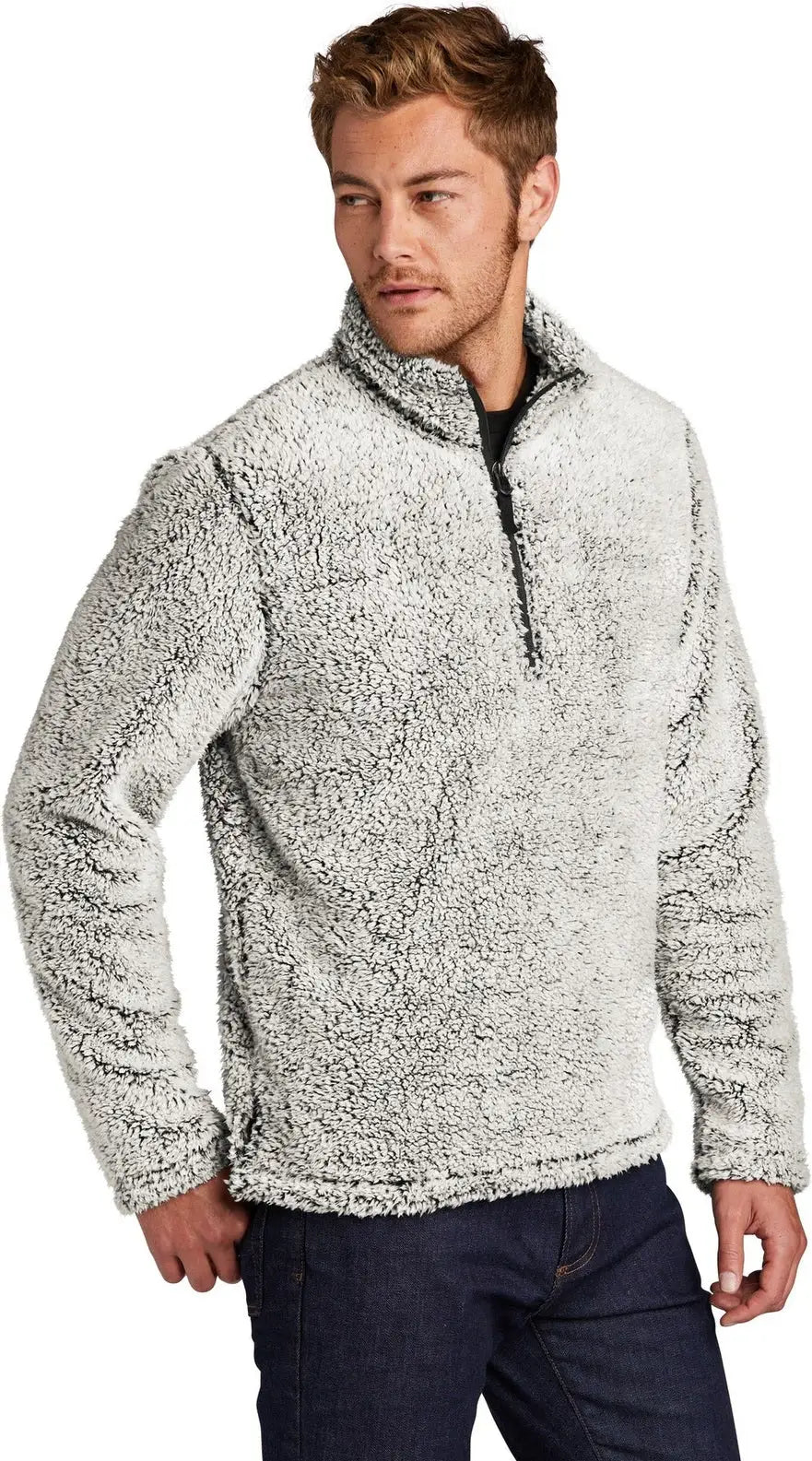 Port Authority F130 Cozy 1/4-zip Fleece - Gray Heather