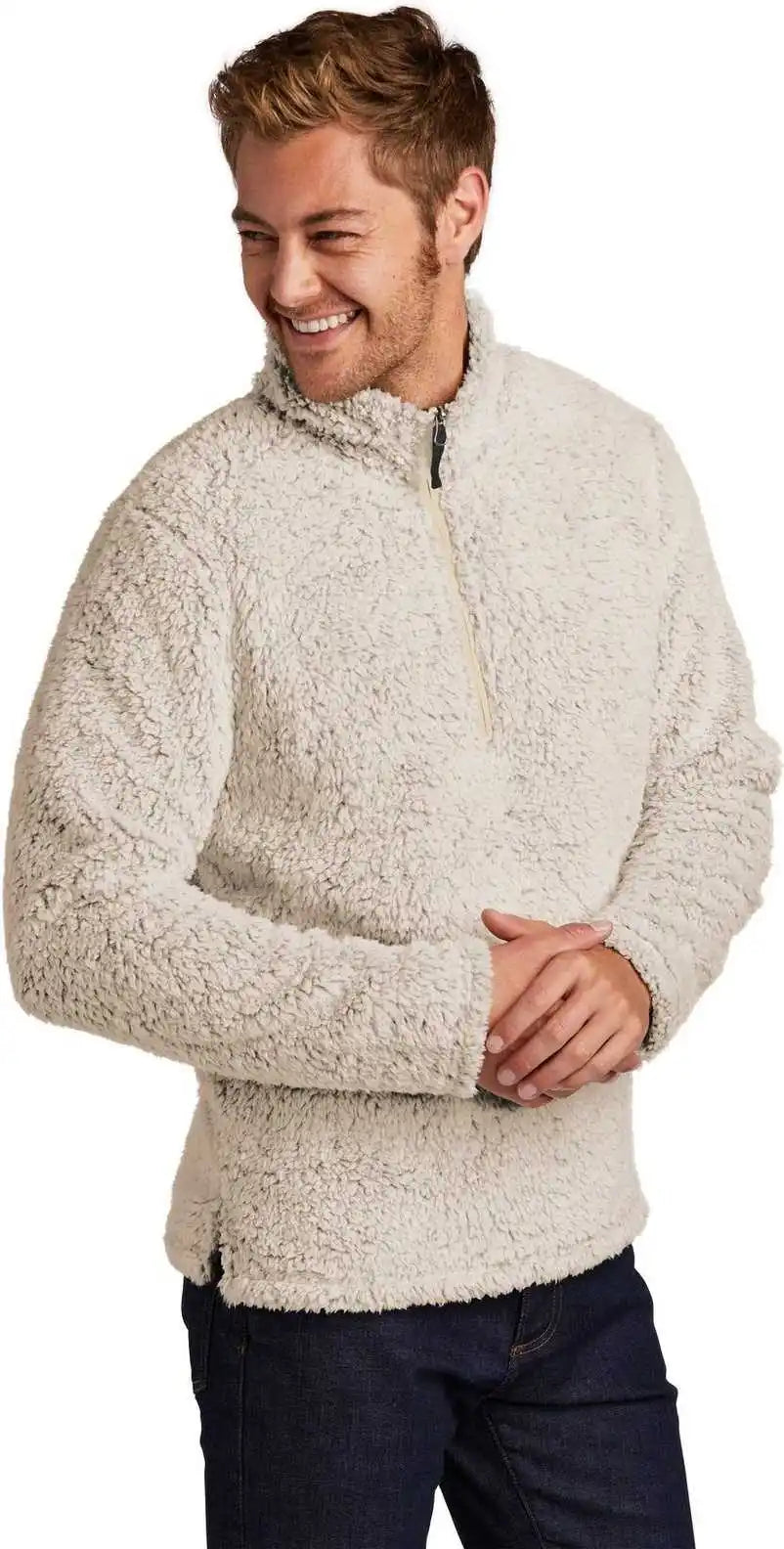 Port Authority F130 Cozy 1/4-zip Fleece - Oatmeal Heather