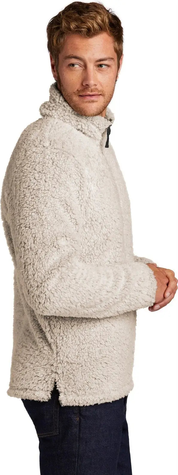 Port Authority F130 Cozy 1/4-zip Fleece - Oatmeal Heather
