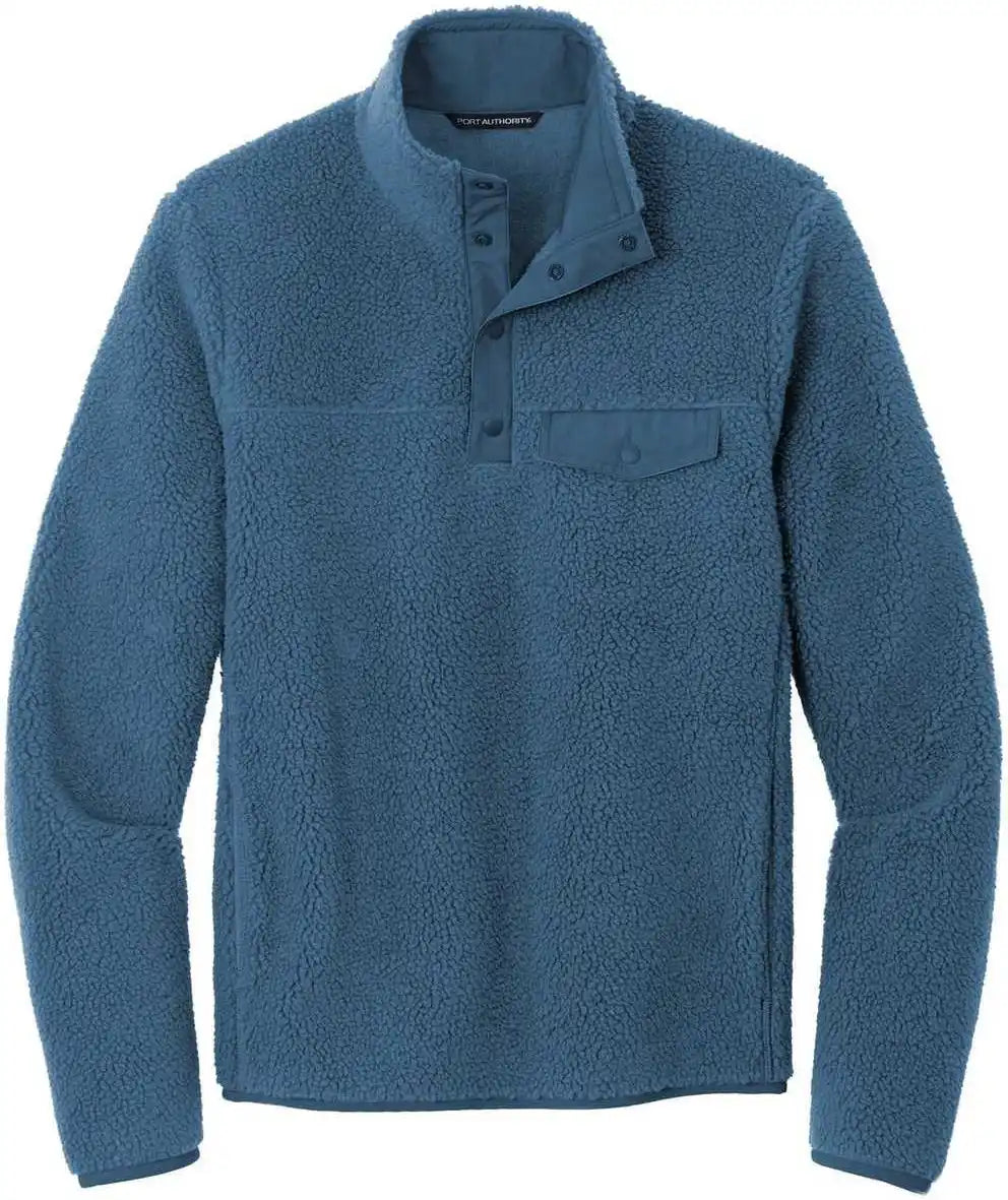 Port Authority F140 Camp Fleece Snap Pullover - Regatta Blue