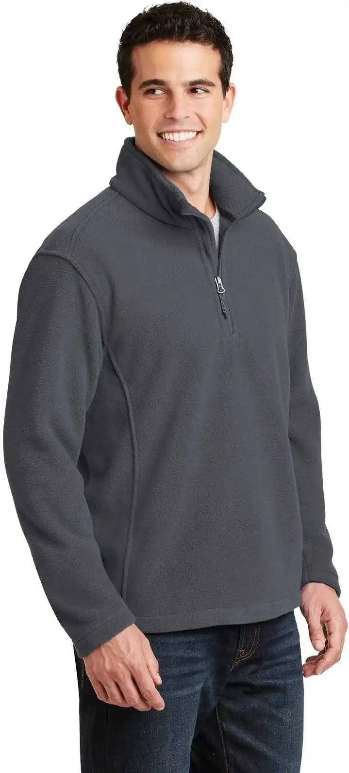 Port Authority F218 Value Fleece 1/4 Zip Pullover Iron Gray