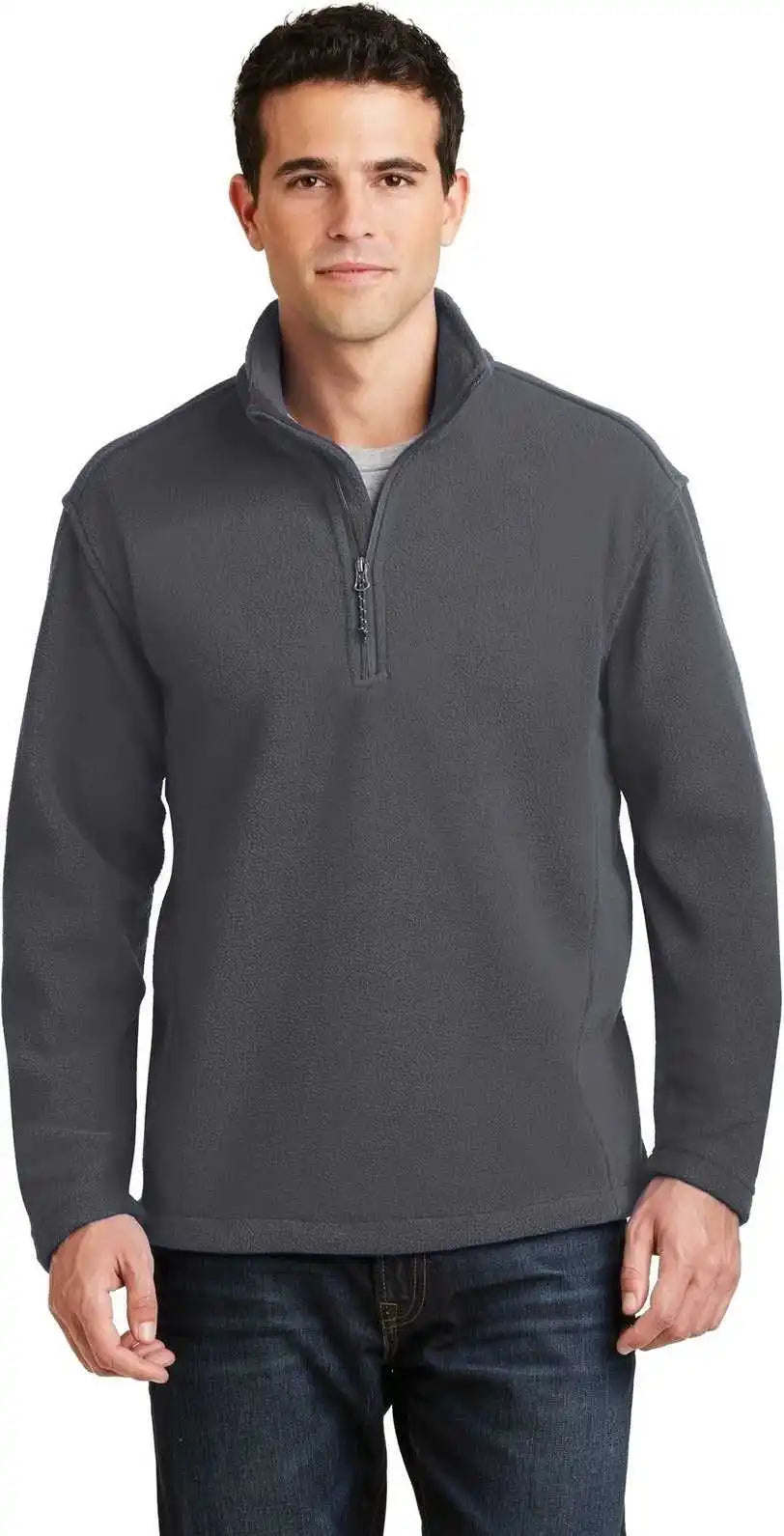 Port Authority F218 Value Fleece 1/4-zip Pullover - Iron Grey