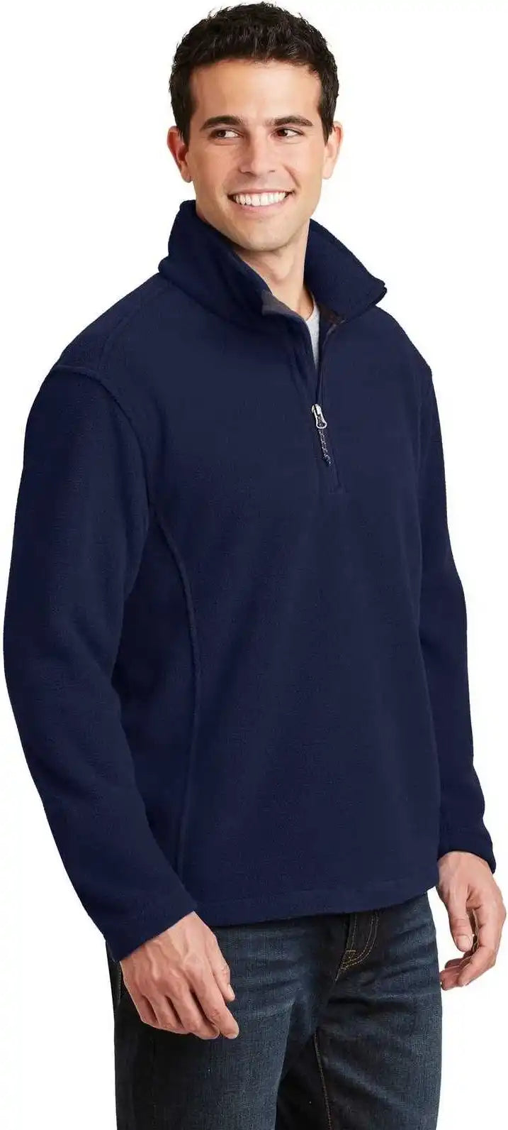 Port Authority F218 Value Fleece 1/4 Zip Pullover True Navy