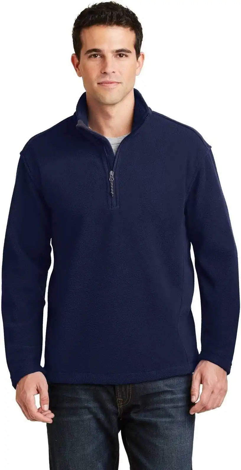 Port Authority F218 Value Fleece 1/4 Zip Pullover True Navy