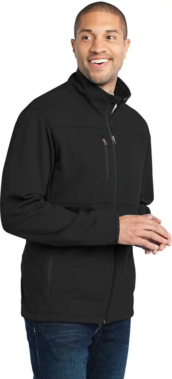 Port Authority F222 Pique Fleece Jacket - Black