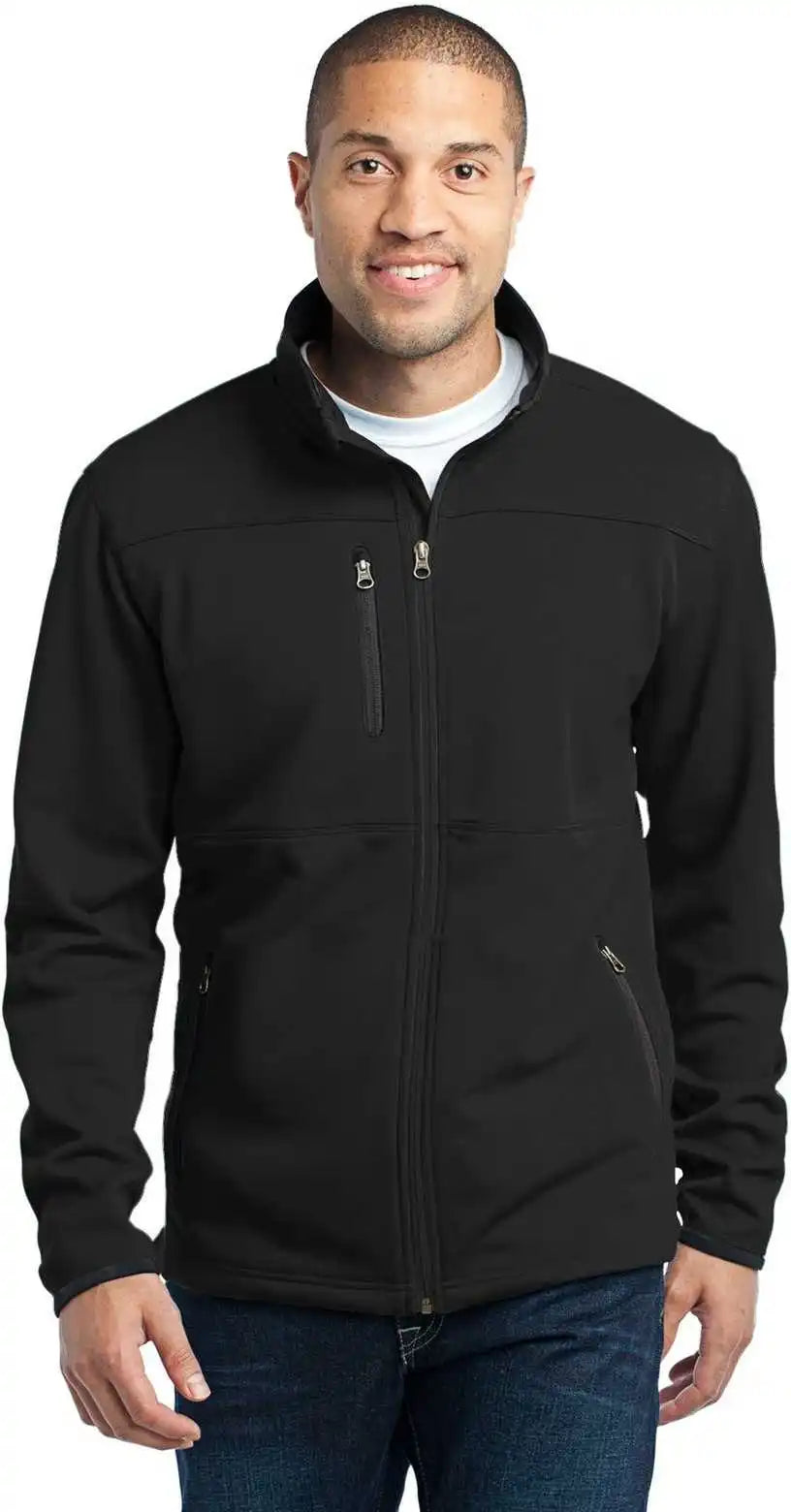Port Authority F222 Pique Fleece Jacket - Black